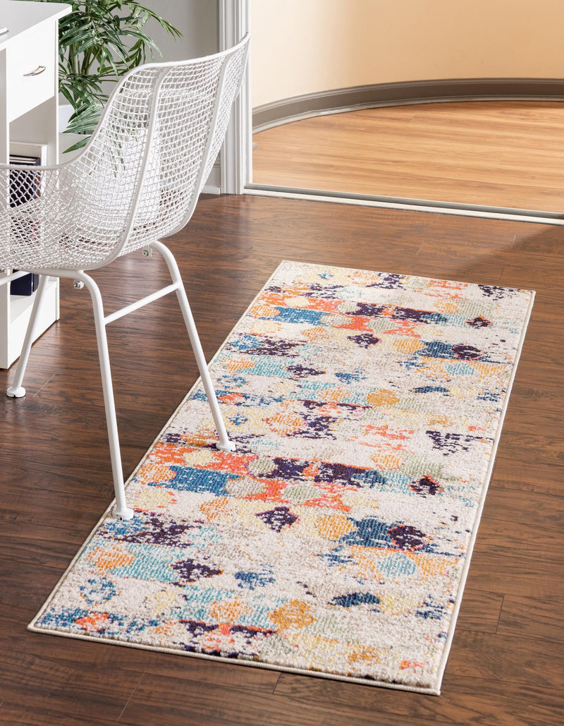 Colorburst Oasis Collection Area Rug -  Marina Runner Ivory  lifestyle 24