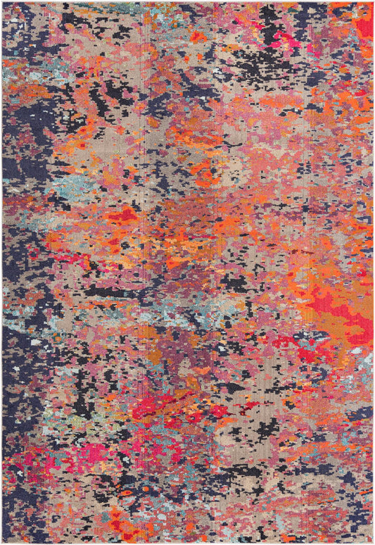 Colorburst Oasis Collection Area Rug -  Prism Rectangle Multi Main