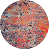 Colorburst Oasis Collection Area Rug -  Prism Round Multi  lifestyle 14