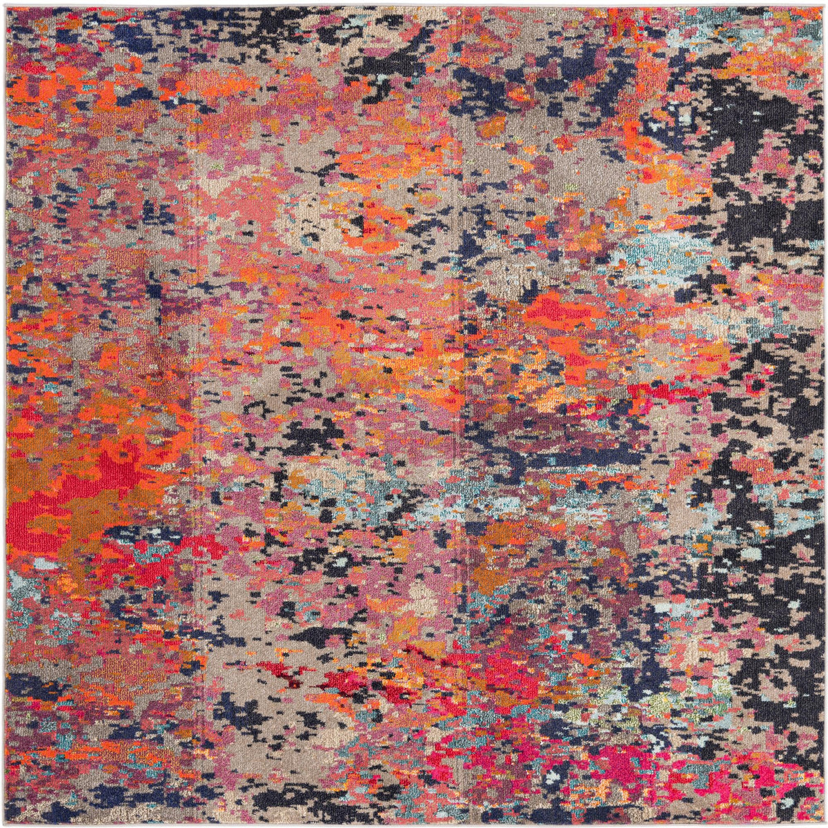 Colorburst Oasis Collection Area Rug -  Prism Square Multi  lifestyle 15