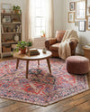 Heritage Elegance Collection Area Rug -  Alhambra Octagon Red  lifestyle 57