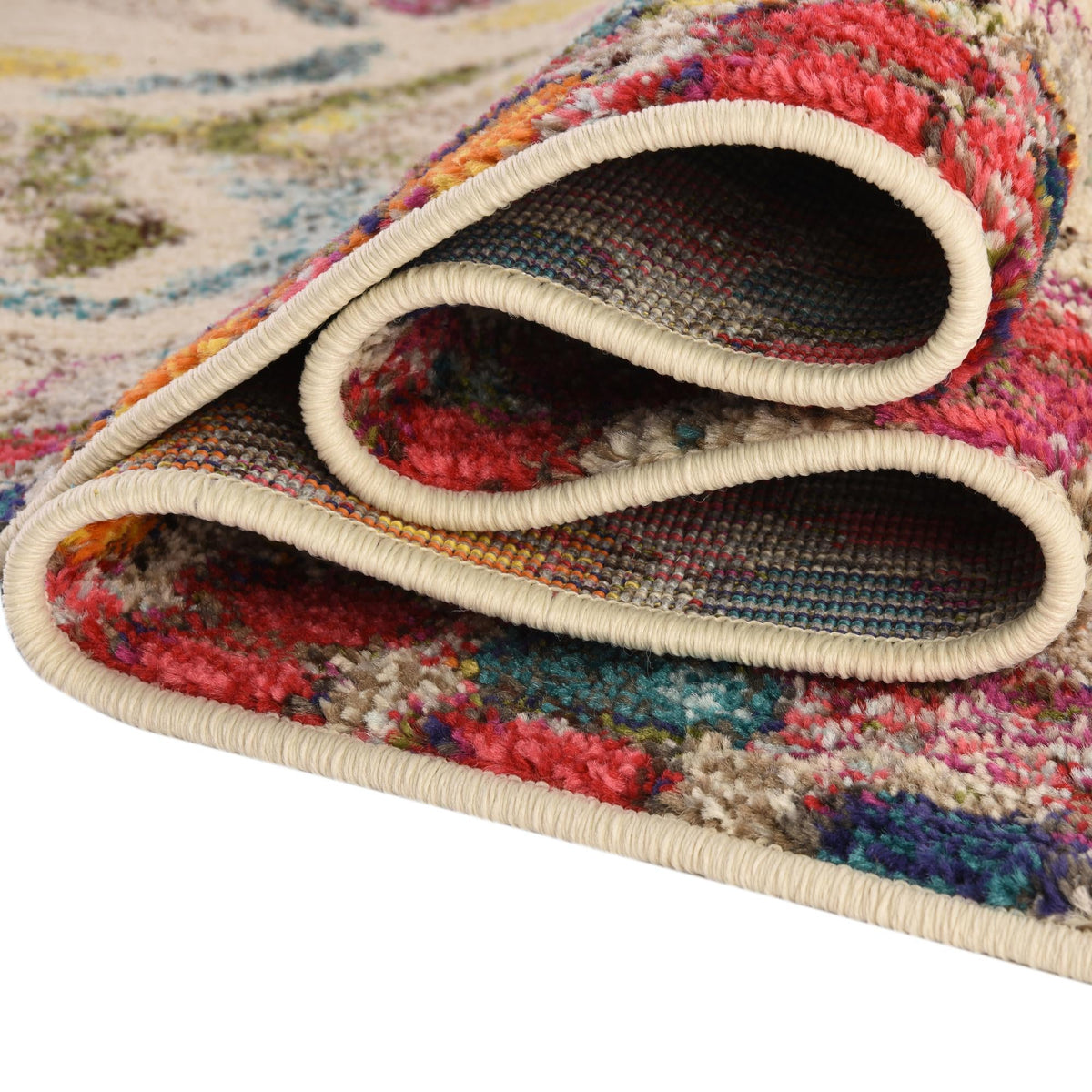 Colorburst Oasis Collection Area Rug -  Calypso Rectangle Multi  lifestyle 12