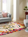 Colorburst Oasis Collection Area Rug -  Calypso Oval Multi  lifestyle 26