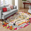 Colorburst Oasis Collection Area Rug -  Calypso Oval Multi  lifestyle 76