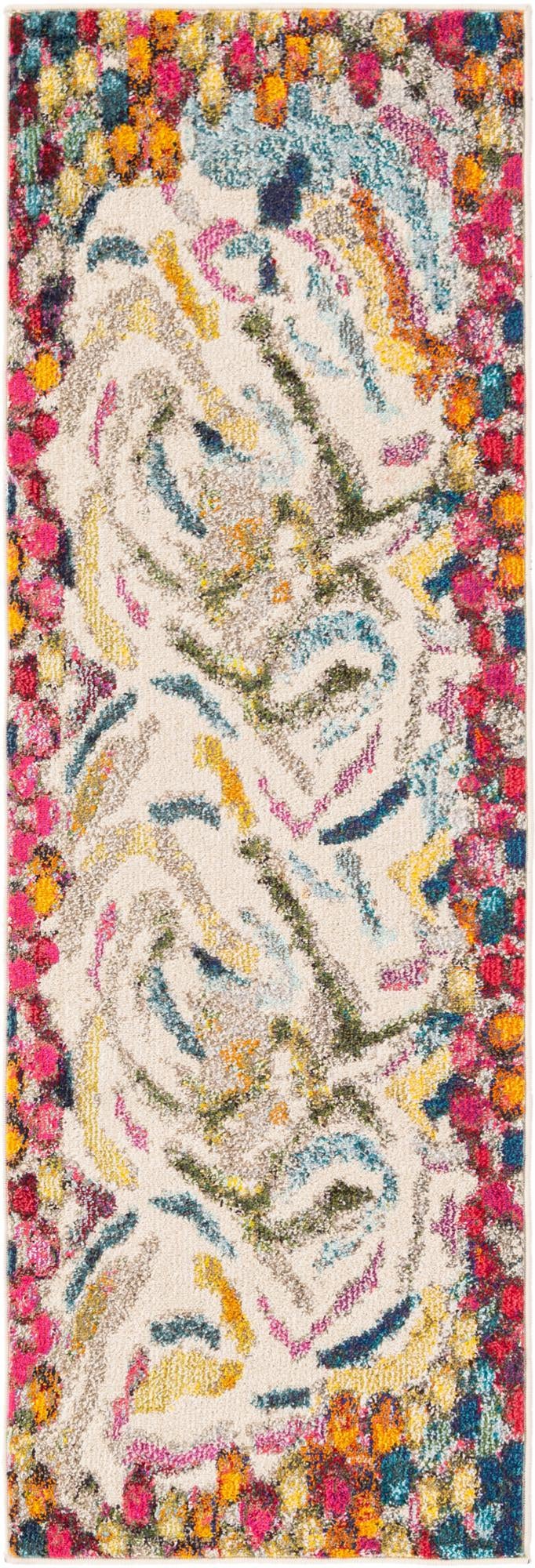 Colorburst Oasis Collection Area Rug -  Calypso Runner Multi  lifestyle 18