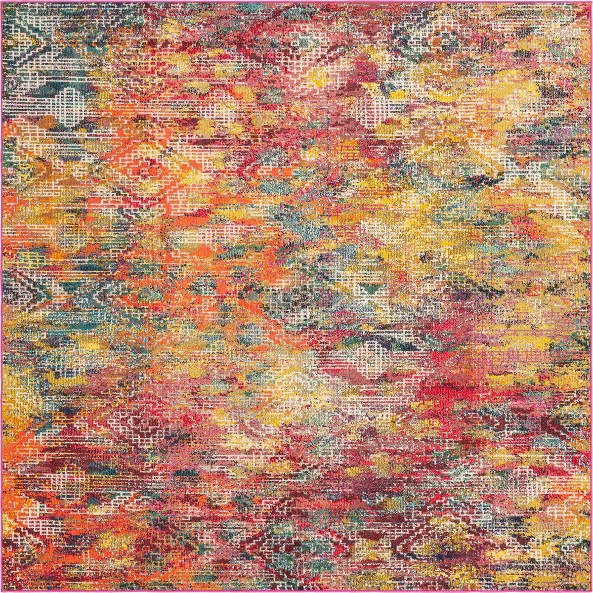 Colorburst Oasis Collection Area Rug -  Azura Square Multi  lifestyle 11