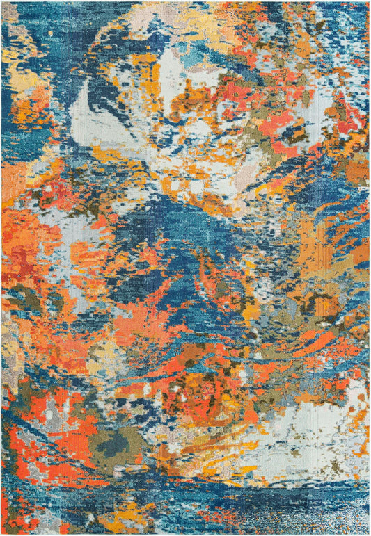 Colorburst Oasis Collection Area Rug -  Chroma Rectangle Multi Main