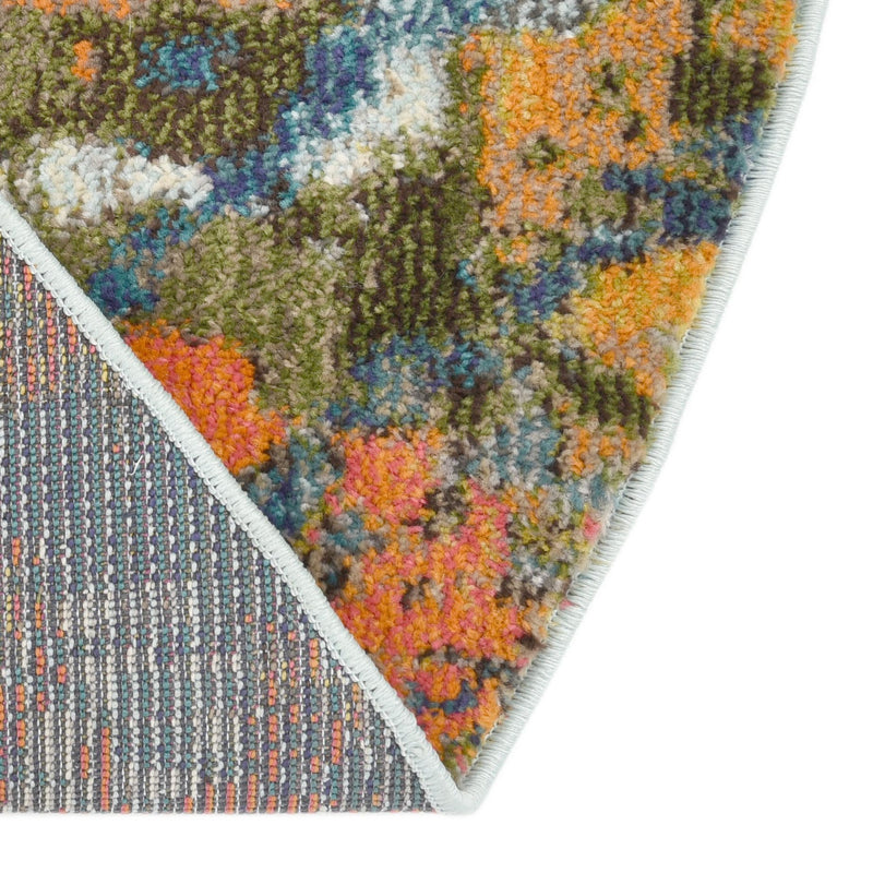 Colorburst Oasis Collection Area Rug -  Chroma Round Multi  lifestyle 53