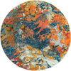 Colorburst Oasis Collection Area Rug -  Chroma Round Multi  lifestyle 15
