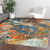 Colorburst Oasis Collection Area Rug -  Chroma Square Multi  lifestyle 83