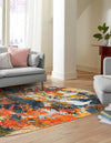 Colorburst Oasis Collection Area Rug -  Chroma Oval Multi  lifestyle 27