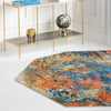 Colorburst Oasis Collection Area Rug -  Chroma Octagon Multi  lifestyle 85