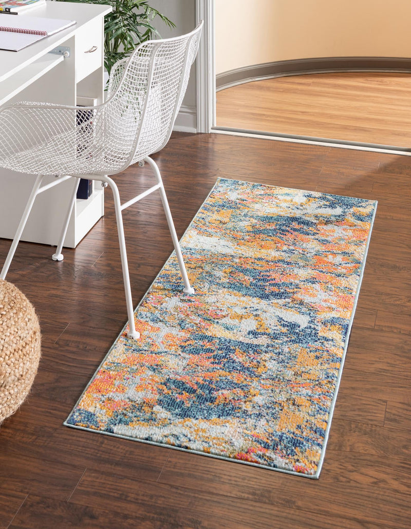 Colorburst Oasis Collection Area Rug -  Chroma Runner Multi  lifestyle 24