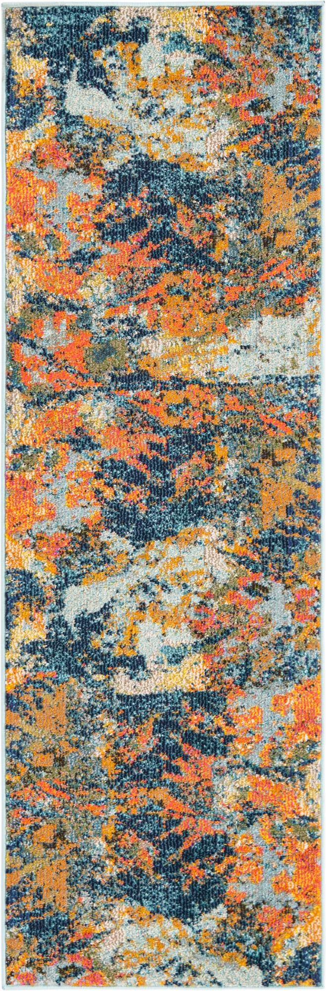 Colorburst Oasis Collection Area Rug -  Chroma Runner Multi  lifestyle 19
