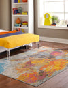 Colorburst Oasis Collection Area Rug -  Spectrum Rectangle Multi  lifestyle 3