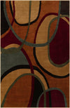 Bistro Lounge Collection Area Rug -  Macchiato Rectangle Multi  lifestyle 2