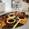 Bistro Lounge Collection Area Rug -  Frappe Oval Multi  lifestyle 88