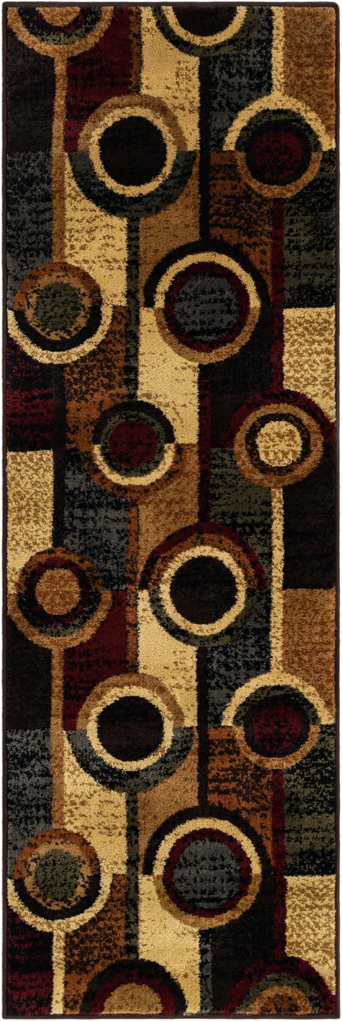 Bistro Lounge Collection Area Rug -  Frappe Runner Multi  lifestyle 19