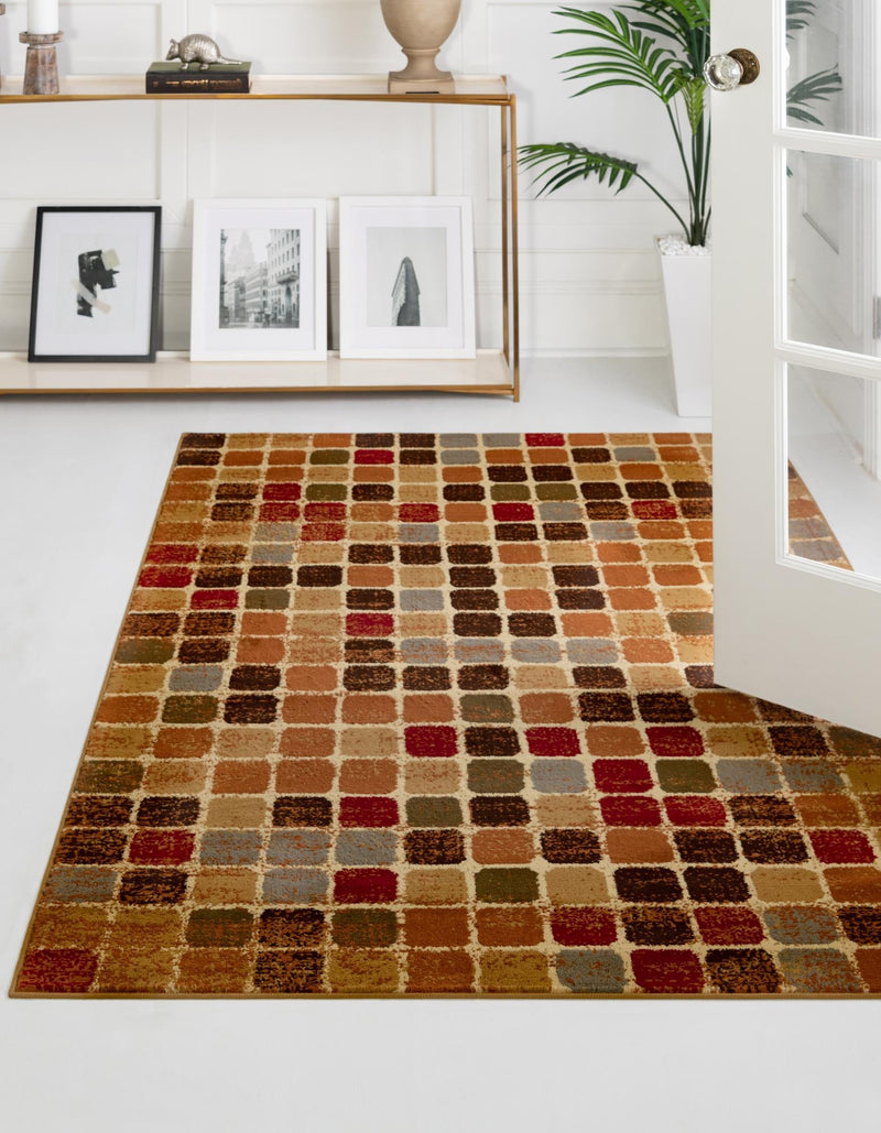 Bistro Lounge Collection Area Rug -  Cortado Rectangle Multi  lifestyle 2