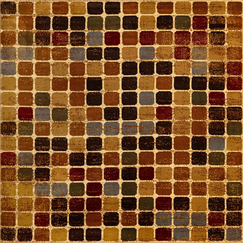 Bistro Lounge Collection Area Rug -  Cortado Square Multi  lifestyle 17
