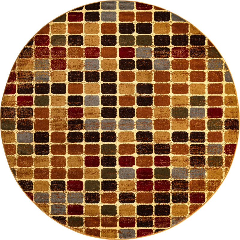 Bistro Lounge Collection Area Rug -  Cortado Octagon Multi  lifestyle 18