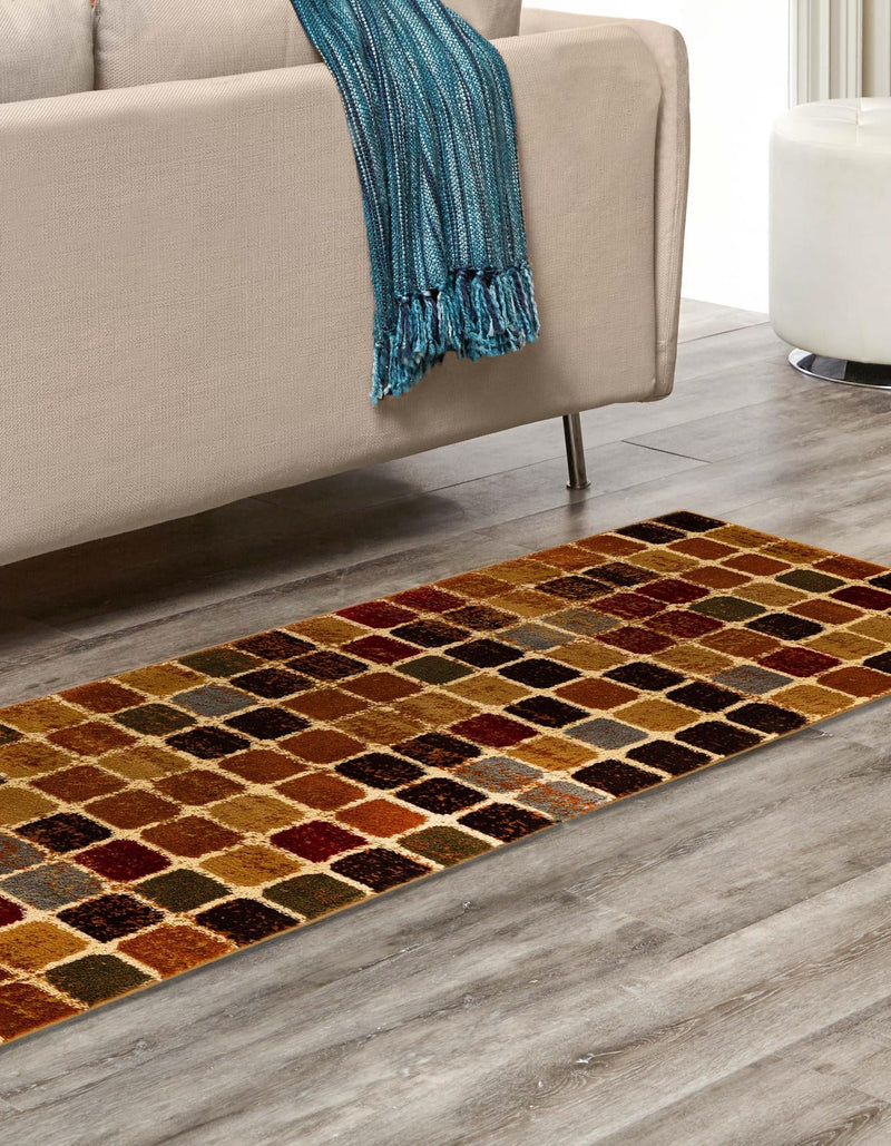 Bistro Lounge Collection Area Rug -  Cortado Runner Multi  lifestyle 30