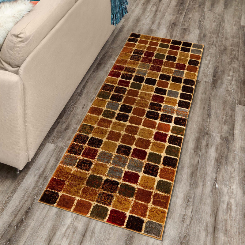 Bistro Lounge Collection Area Rug -  Cortado Runner Multi  lifestyle 84