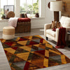 Bistro Lounge Collection Area Rug -  Ristretto Rectangle Multi  lifestyle 13