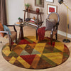 Bistro Lounge Collection Area Rug -  Ristretto Round Multi  lifestyle 79