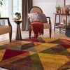 Bistro Lounge Collection Area Rug -  Ristretto Round Multi  lifestyle 84