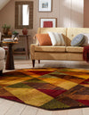 Bistro Lounge Collection Area Rug -  Ristretto Octagon Multi  lifestyle 26