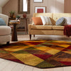 Bistro Lounge Collection Area Rug -  Ristretto Octagon Multi  lifestyle 86