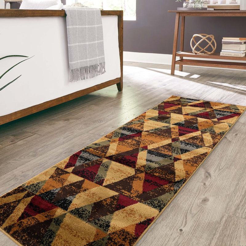 Bistro Lounge Collection Area Rug -  Ristretto Runner Multi  lifestyle 88