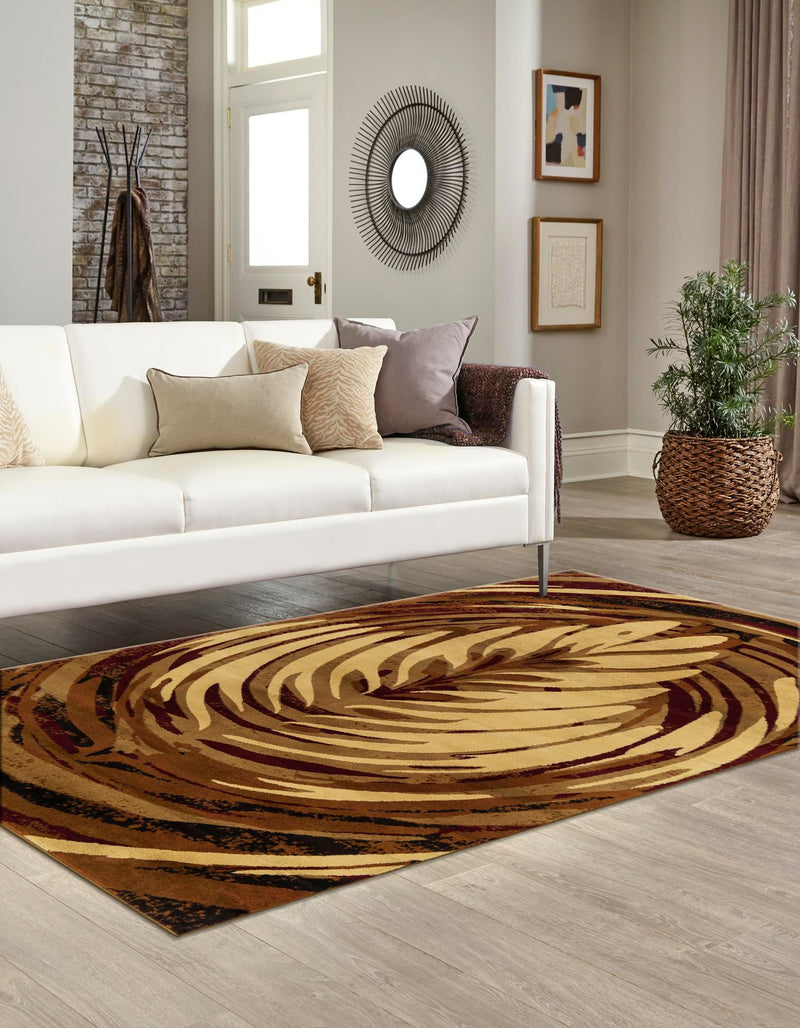 Bistro Lounge Collection Area Rug -  Americano Rectangle Beige  lifestyle 3