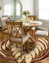 Bistro Lounge Collection Area Rug -  Americano Round Beige  lifestyle 44