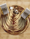 Bistro Lounge Collection Area Rug -  Americano Round Beige  lifestyle 46