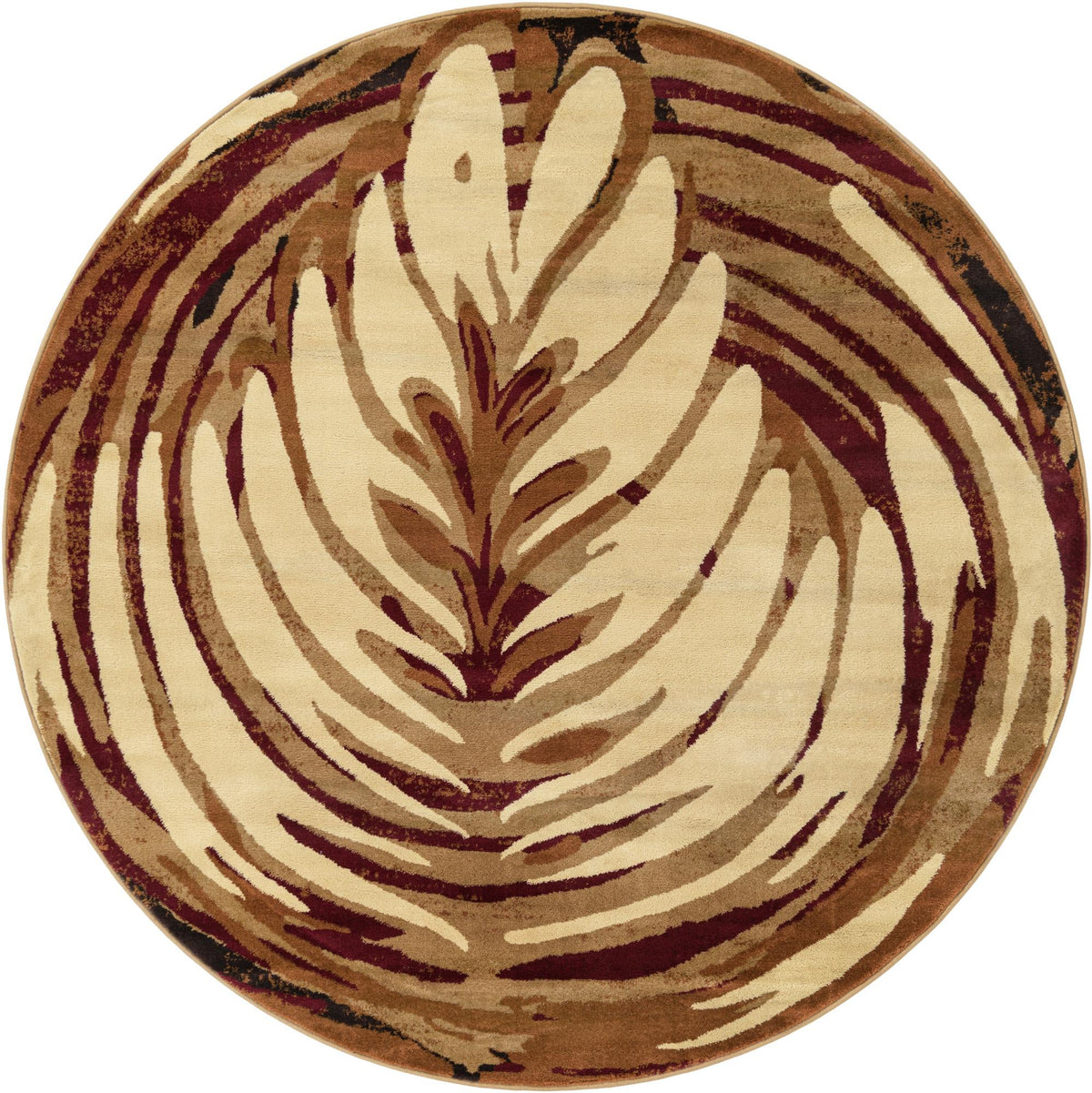 Bistro Lounge Collection Area Rug -  Americano Round Beige  lifestyle 16