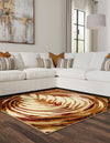 Bistro Lounge Collection Area Rug -  Americano Square Beige  lifestyle 27