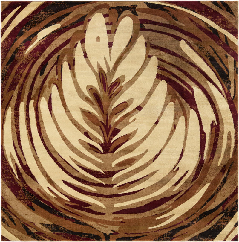 Bistro Lounge Collection Area Rug -  Americano Square Beige  lifestyle 17