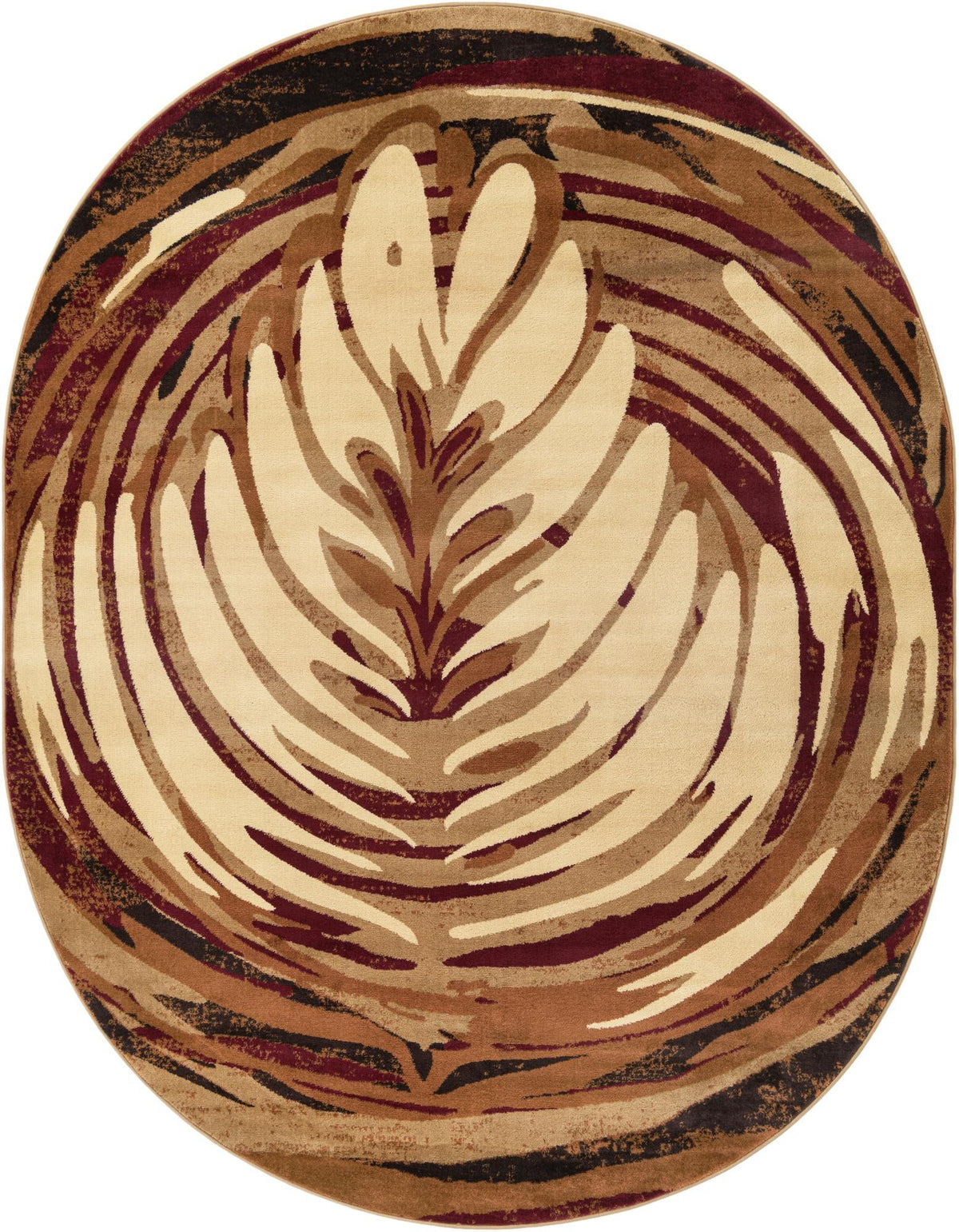 Bistro Lounge Collection Area Rug -  Americano Oval Beige  lifestyle 19