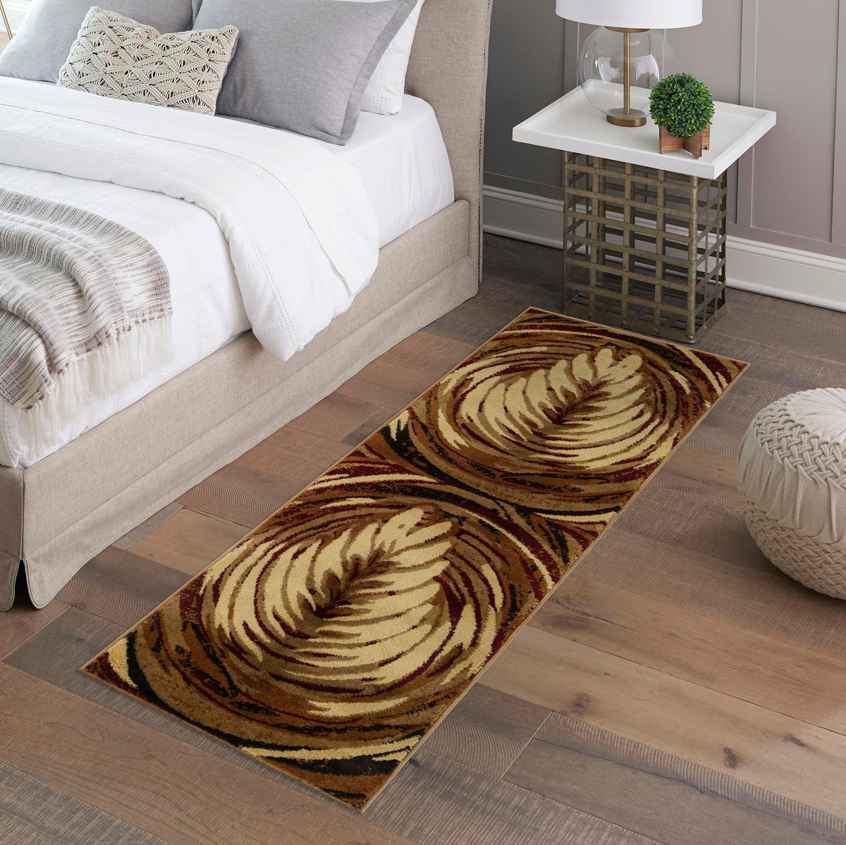 Bistro Lounge Collection Area Rug -  Americano Runner Beige  lifestyle 101
