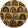 Bistro Lounge Collection Area Rug -  Breve Round Cream  lifestyle 17