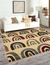 Bistro Lounge Collection Area Rug -  Breve Square Cream  lifestyle 23