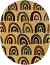 Bistro Lounge Collection Area Rug -  Breve Oval Cream  lifestyle 20