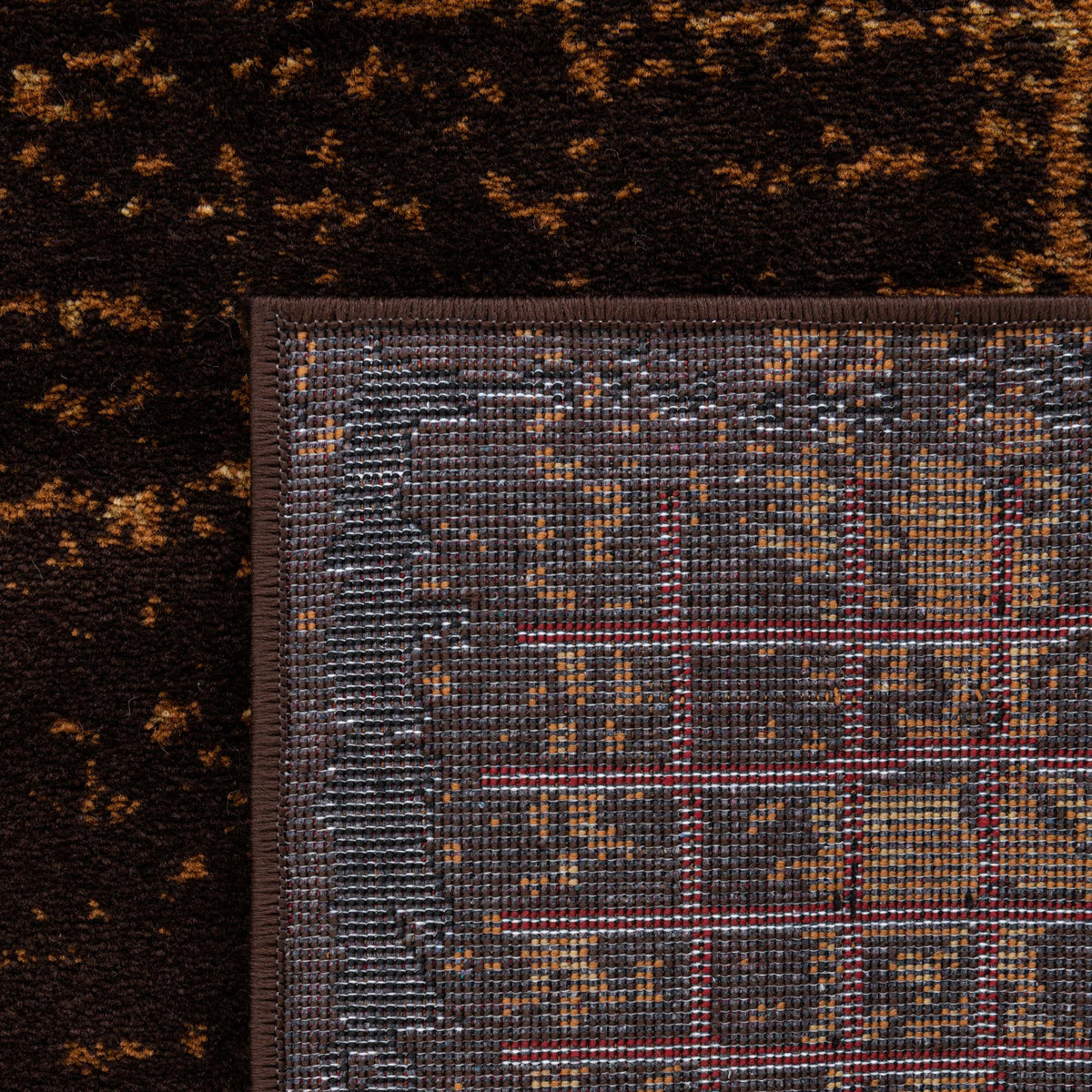 Bistro Lounge Collection Area Rug -  Affogato Rectangle Brown  lifestyle 16
