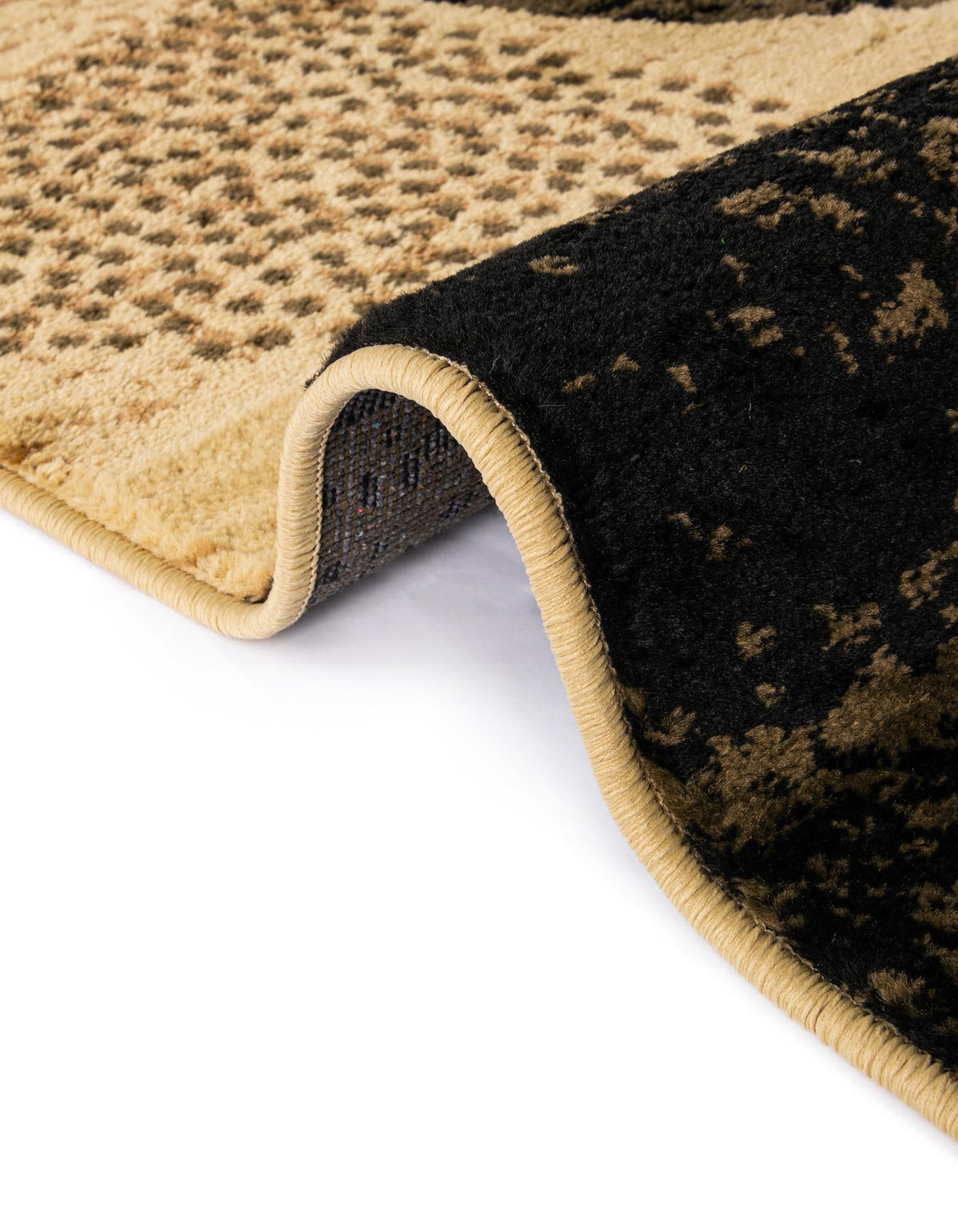 Bistro Lounge Collection Area Rug -  Mocha Rectangle Multi  lifestyle 11