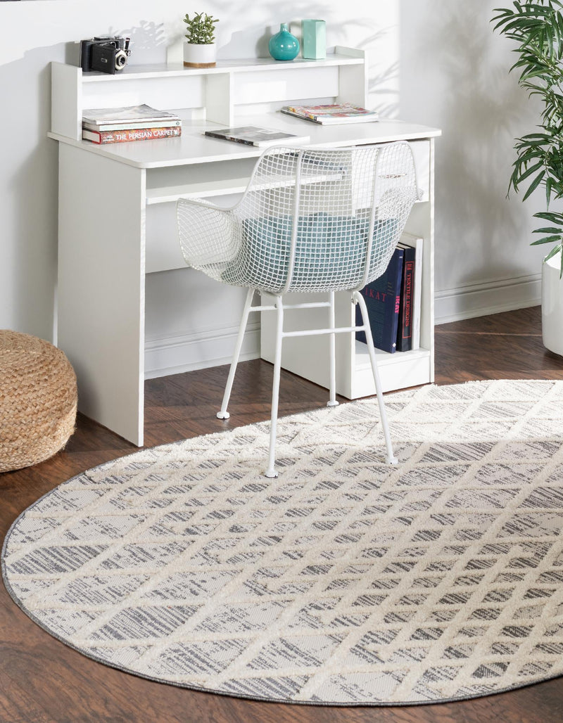 Sierra Sands Collection Area Rug - Dunes Oval Gray  lifestyle 21