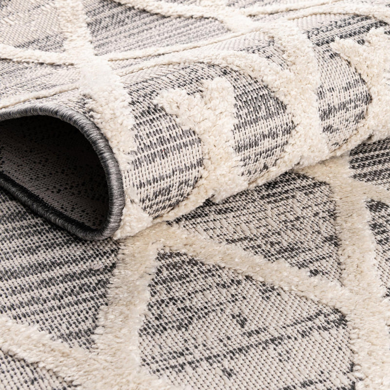 Sierra Sands Collection Area Rug - Dunes Oval Gray  lifestyle 29