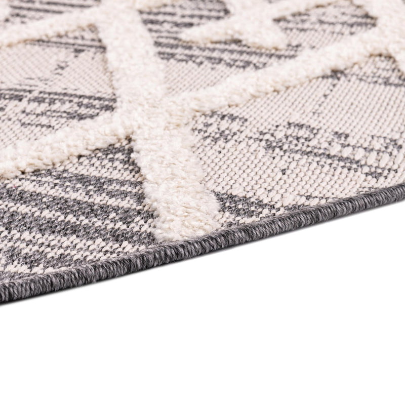 Sierra Sands Collection Area Rug - Dunes Oval Gray  lifestyle 33