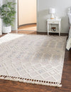 Sierra Sands Collection Area Rug -  Mesa Square Sandy Beige  lifestyle 42